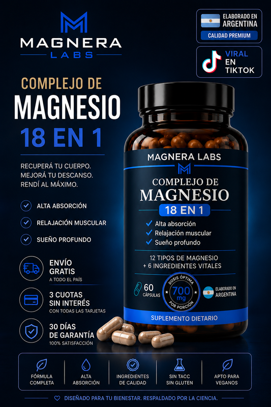 MAGNERA LABS – COMPLEJO DE MAGNESIO 18 EN 1